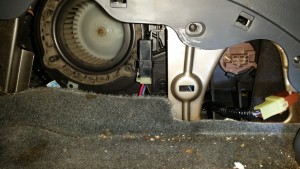 Blower exposed